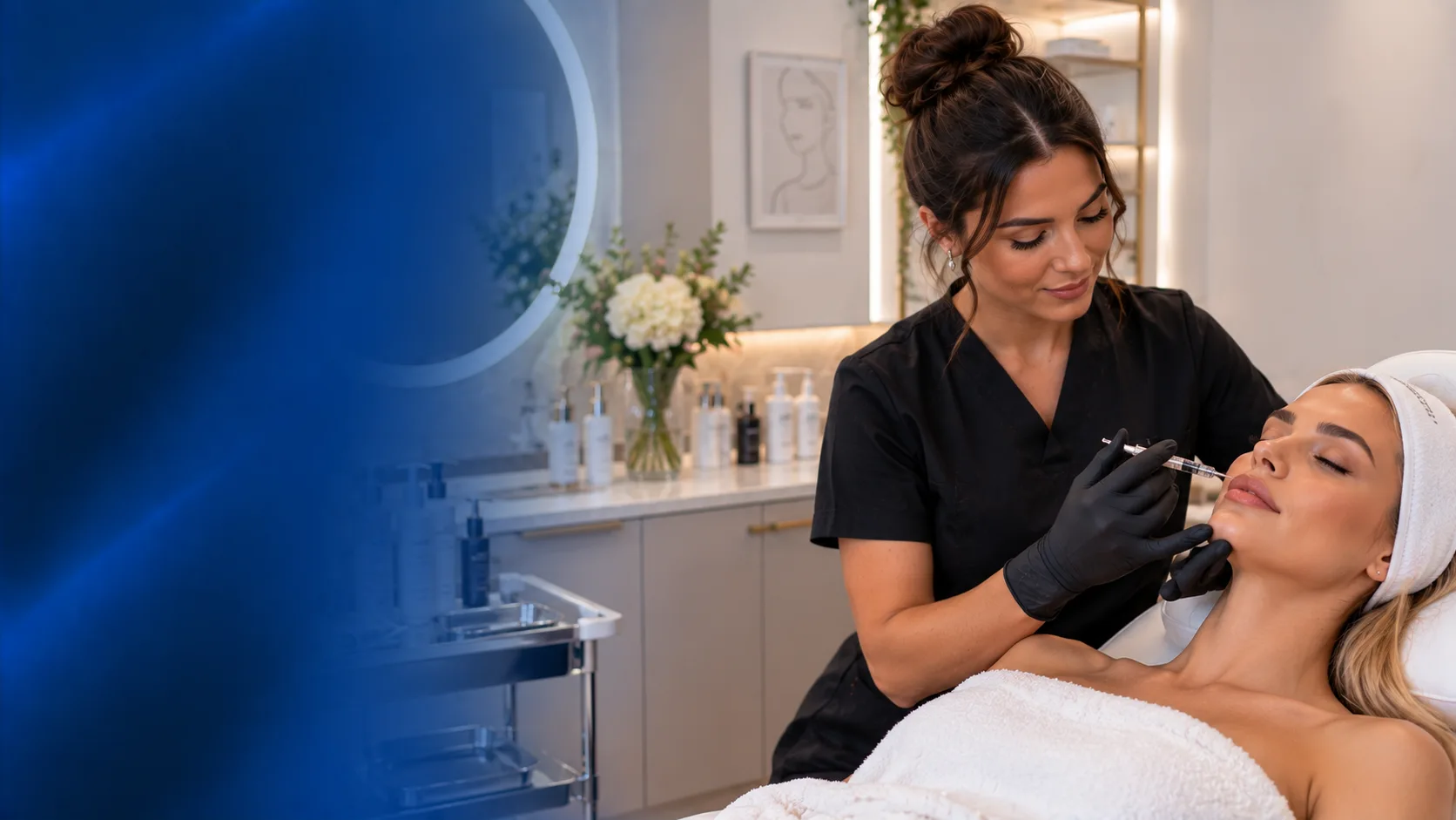Aesthetics clinic treatment room