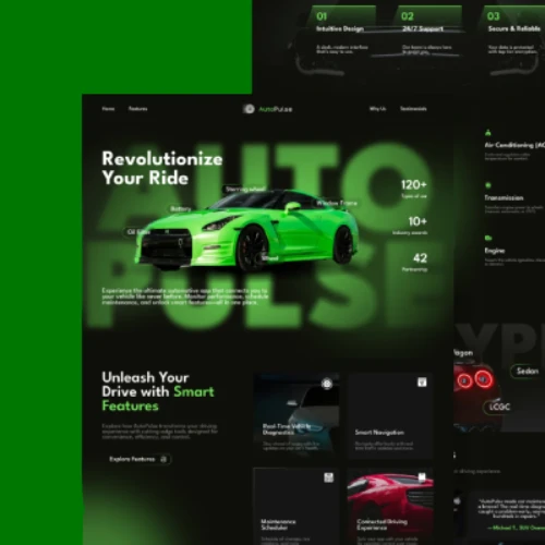 Car website design responsive