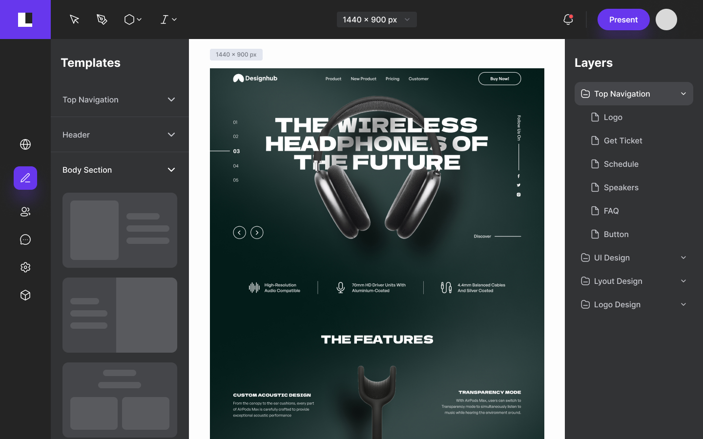 Website Dashboard Design