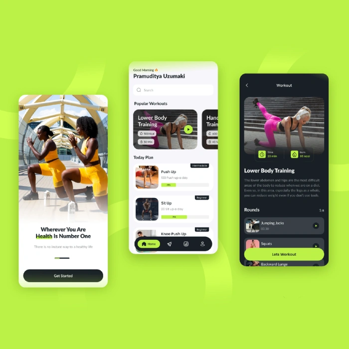 Gym App Mobile Responsive