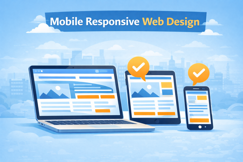 Mobile responsive web design